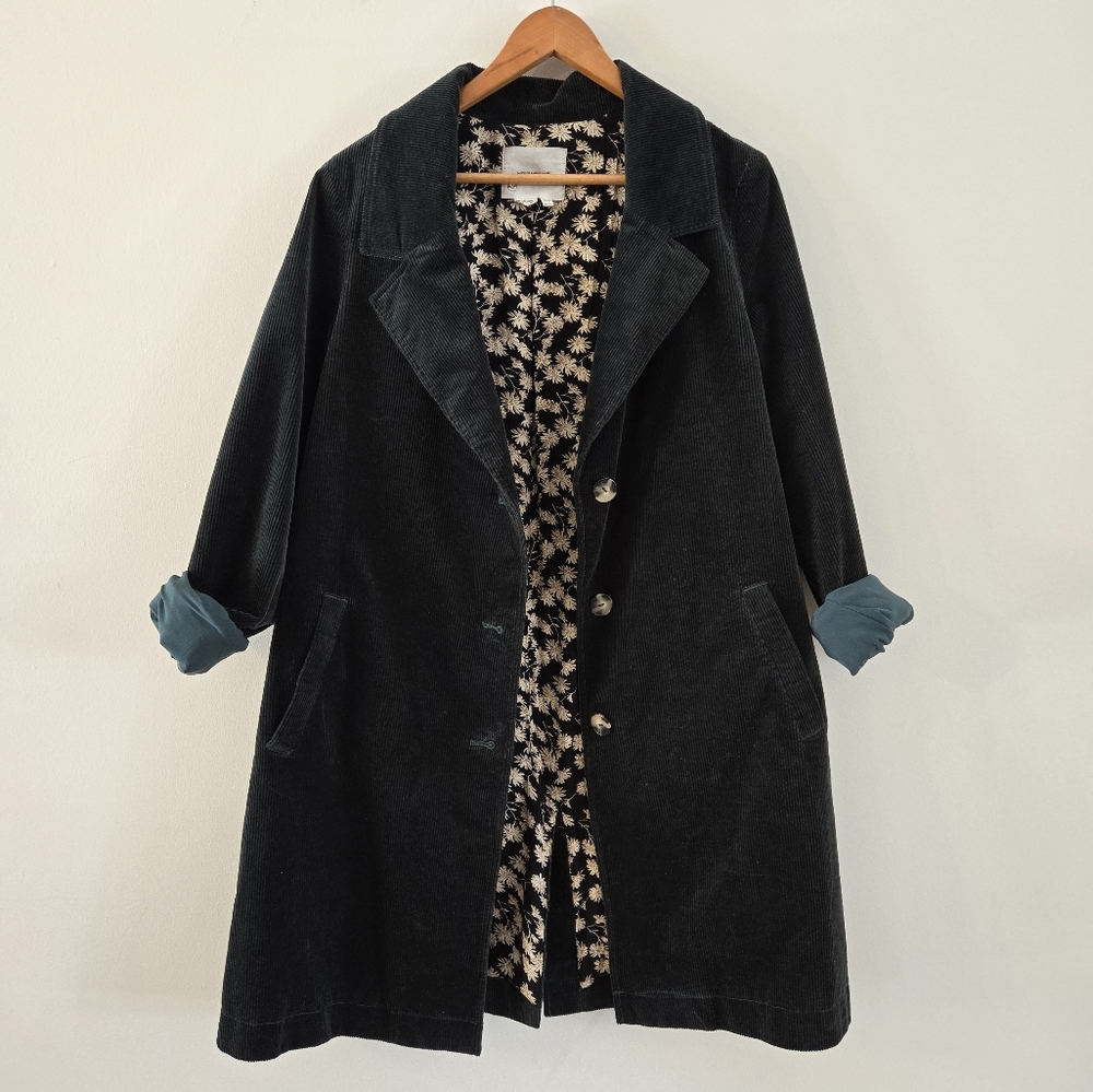 Anthropologie Dark Green Corduroy Jacket